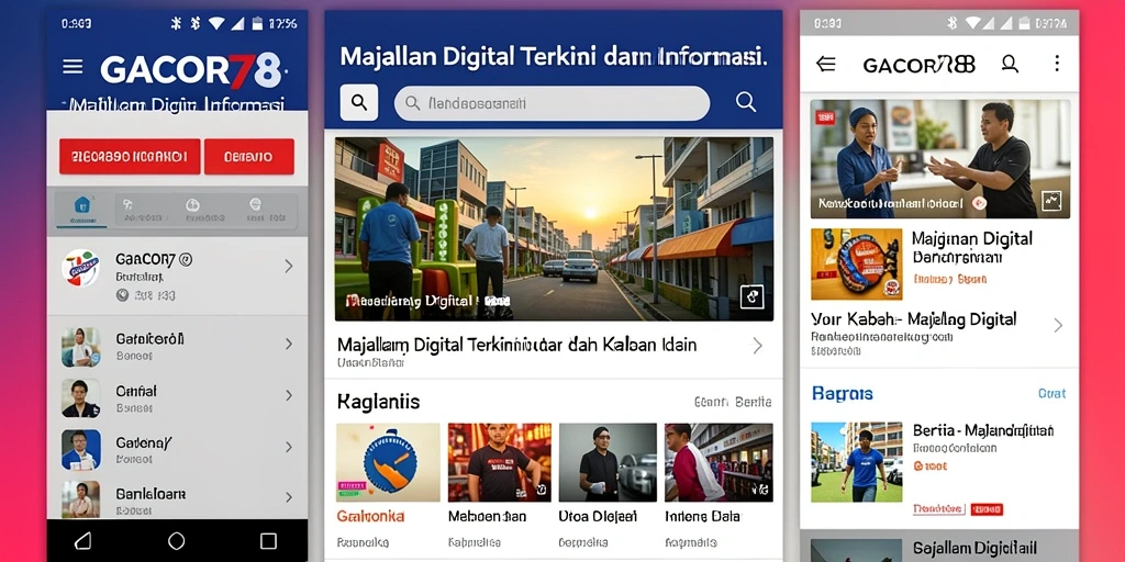Screenshot antarmuka GACOR78 menampilkan fitur berita terkini dan navigasi yang mudah.