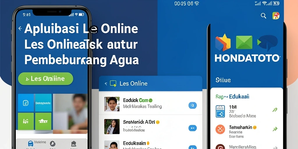 Antarmuka user-friendly HONDATOTO yang mendukung Les Online.