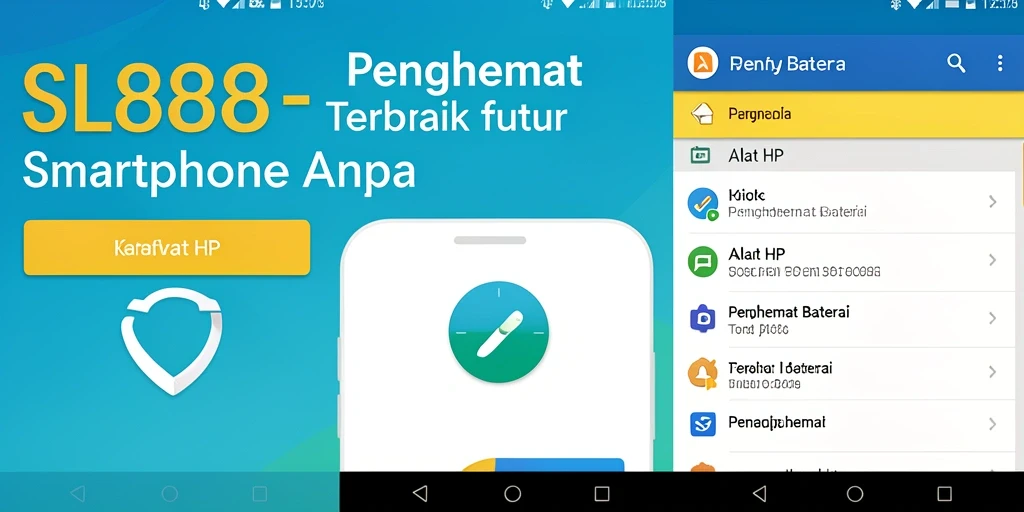 Antarmuka SL888 menampilkan fitur penghematan baterai yang intuitif dan mudah digunakan.