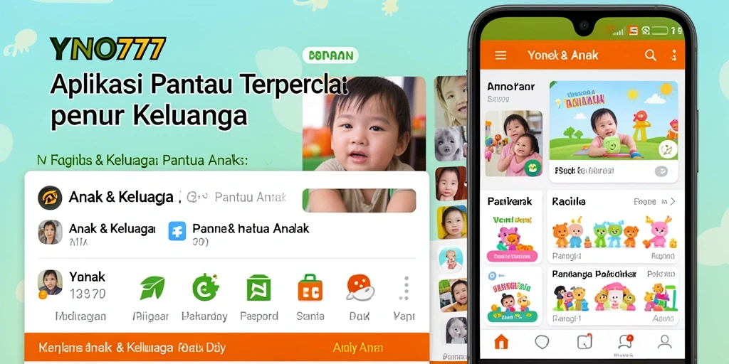 Antarmuka utama YONO777 yang memudahkan pemantauan anak.