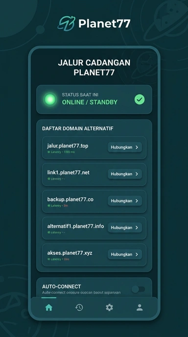 Tampilan link alternatif planet77